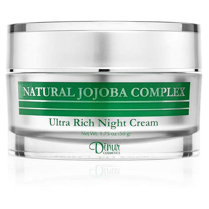 Natural Jojoba Complex Ultra Rich Night Cream Ultra Hydrating Moisturizer for Flakiness Dryness 1.75 oz/50 g