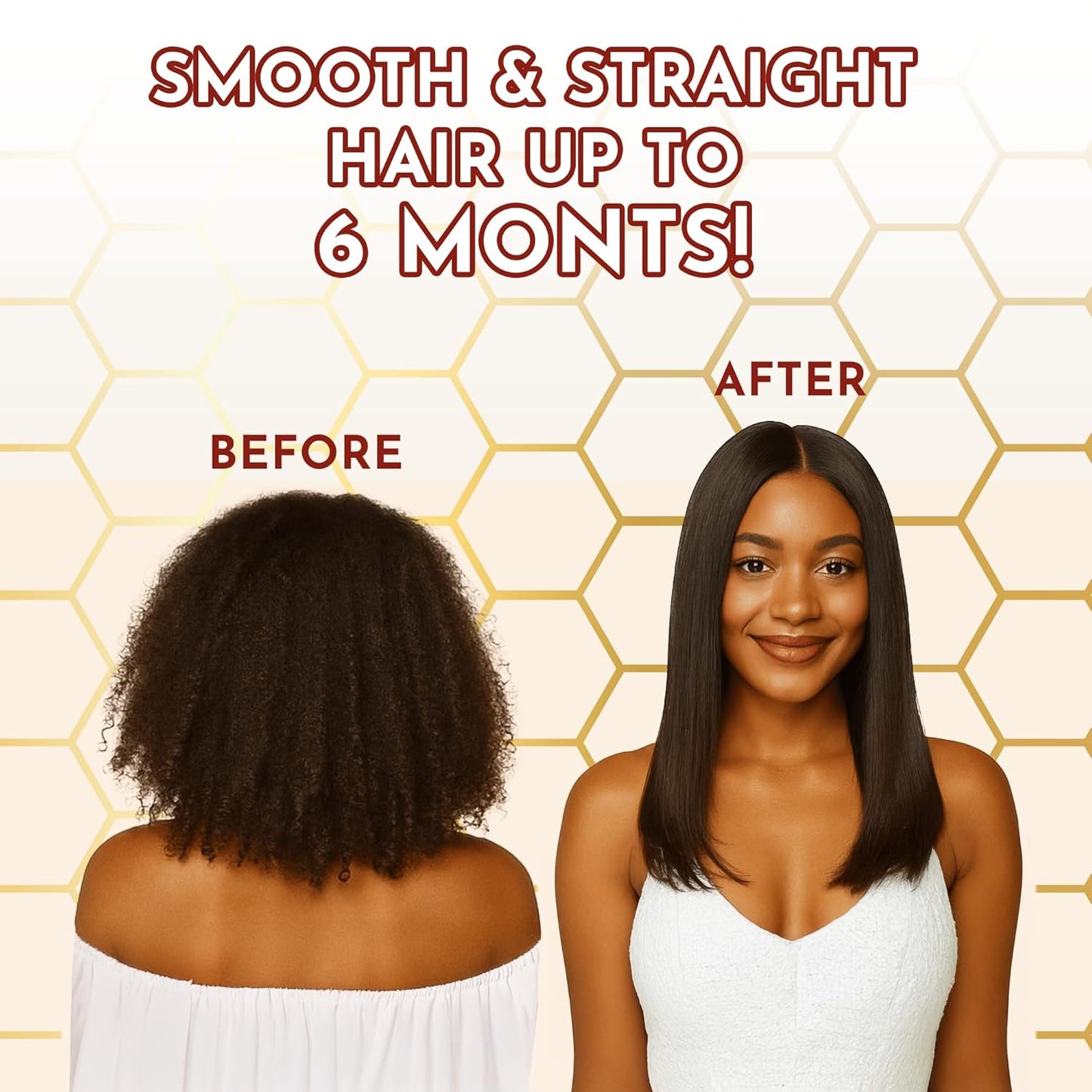 Brazilian Keratin Treatment Kit – JumyBee 3 Steps 2.03 fl oz | Formaldehyde-Free At Home Hair Straightening & Smoothing System |Keratina para Alisar el Pelo | Anti-Frizz Repair Mask & Shampoo