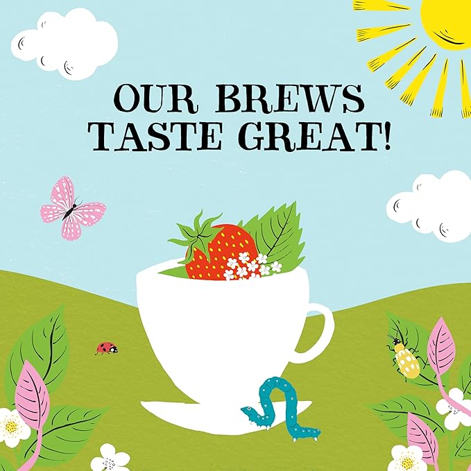 Clipper Tea Strawberry & Elderflower Herbal Tea – Caffeine Free, USDA Organic, Great Hot or Iced – Refreshingly Fruity, Natural, Fair & Delicious – 50 Tea Bags