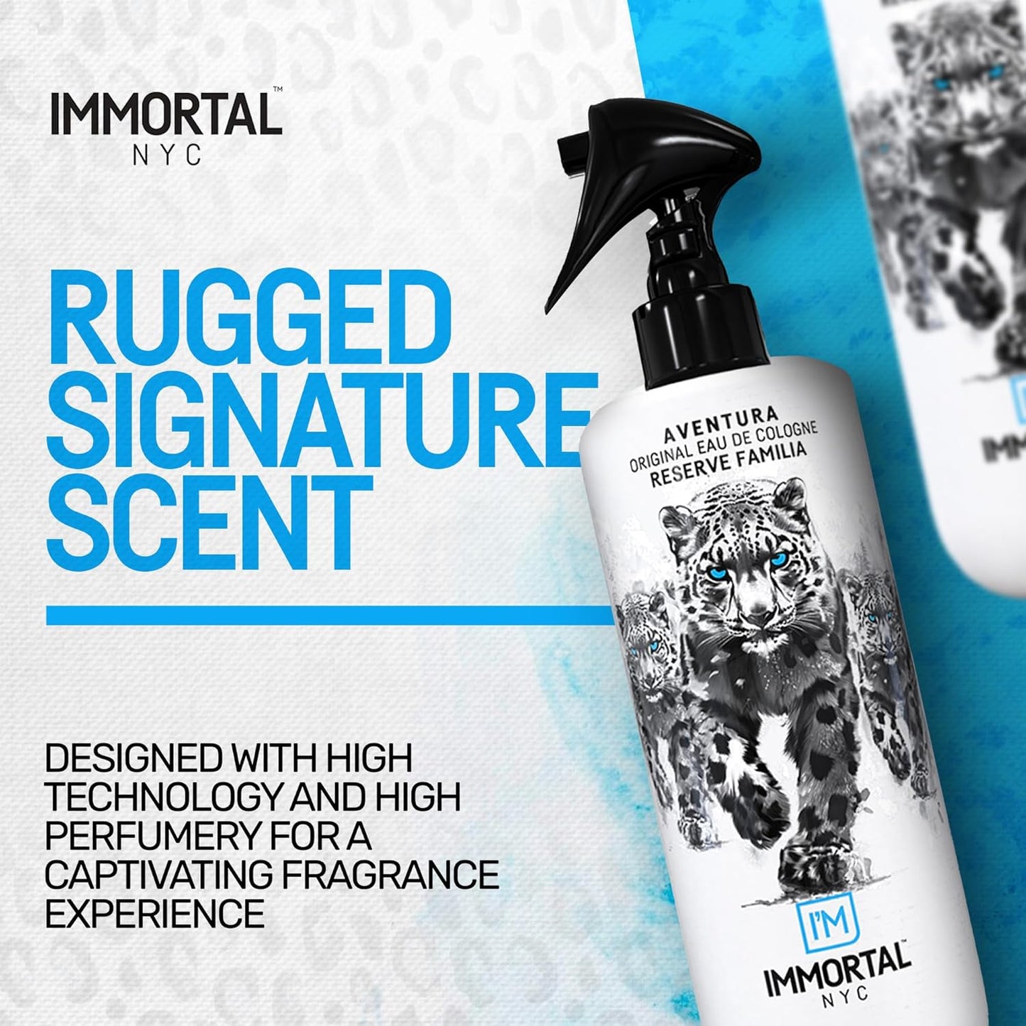 Immortal NYC Reserve Aventura, After Shave For Men, Body/Face 17 oz- Refreshes, Disinfects & Relieves Face and Skin- Fruity Woody Mens Cologne