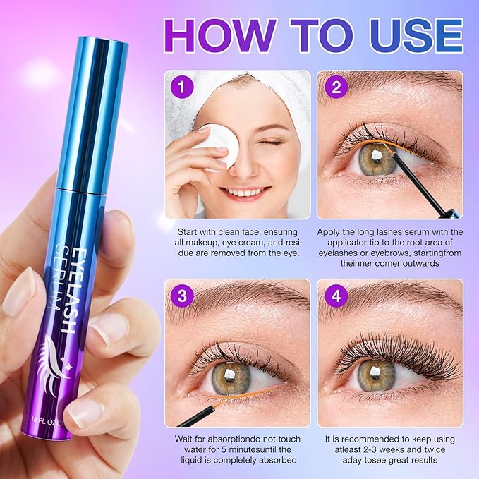 Lash Serum - Rapid Eyelash Growth Serum,eyelash serum,Enhancing Growth Thickness,Boost Thicker, Fuller, and Longer Lashes 5ml