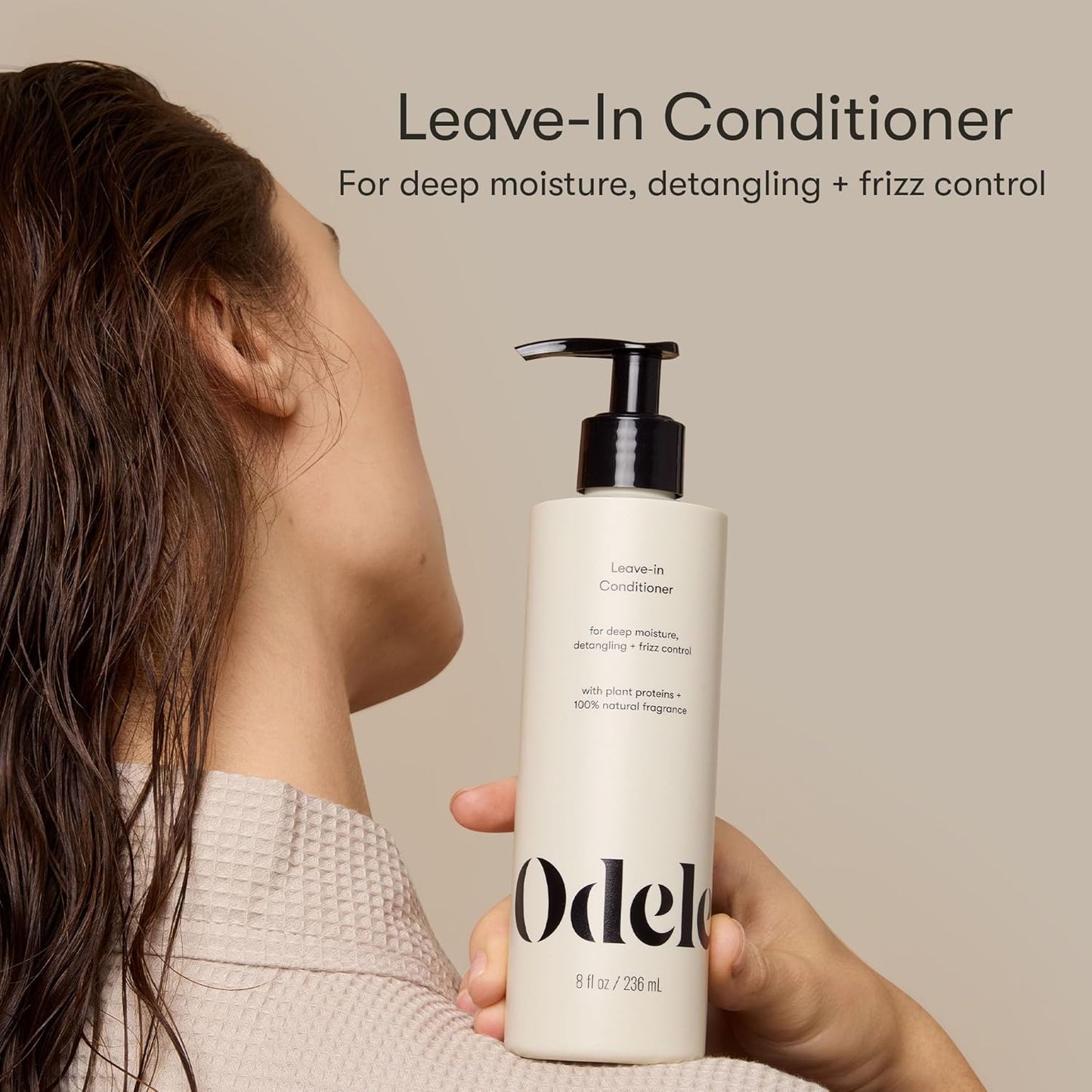 Odele Leave-In Conditioner, for Deep Moisture, Detangling, Frizz Control, Weightless Shine, and All Hairy Types & Textures, 32 FL Oz
