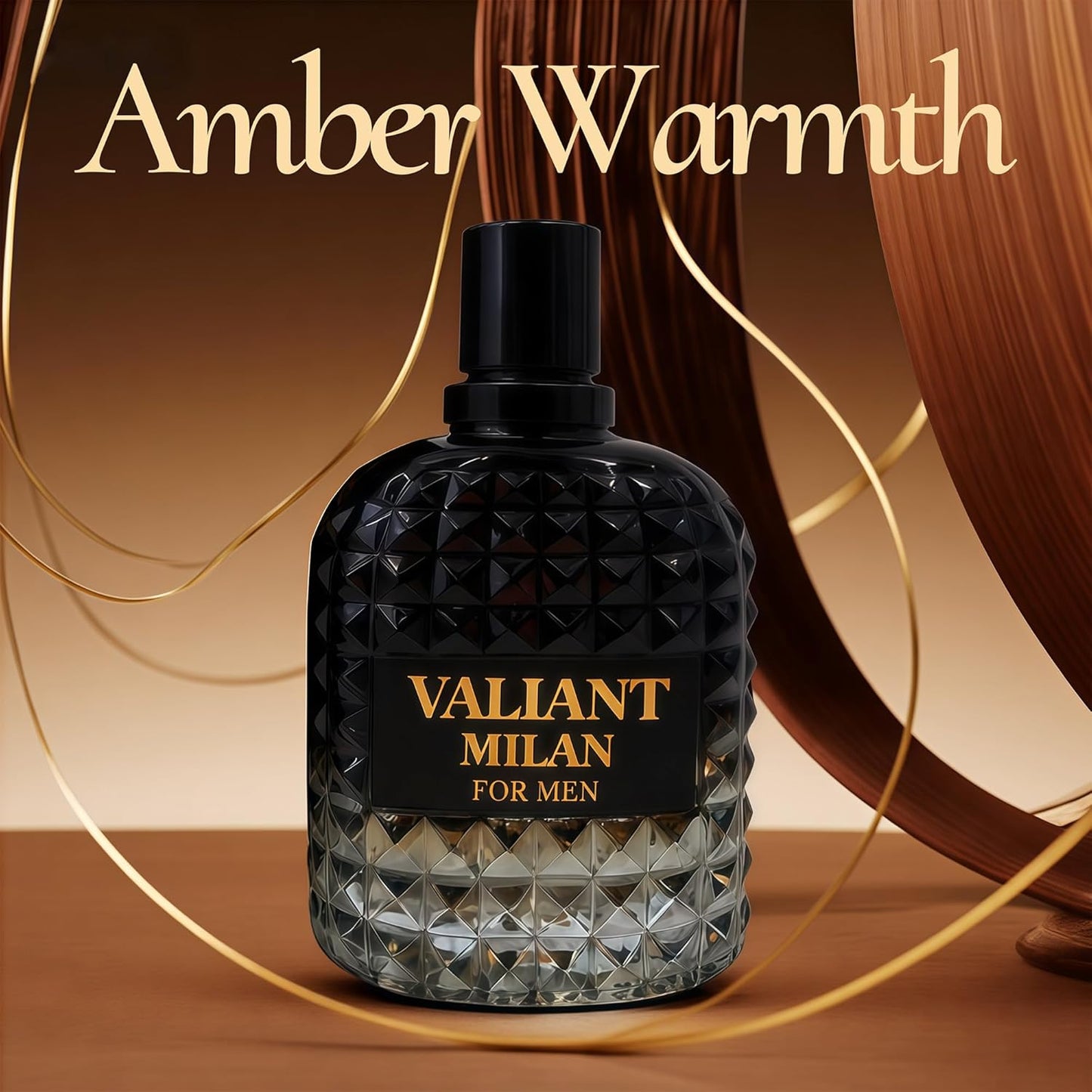 Cologne for Men Valiant Milan 3.4 Fl Oz Eau de Parfume Spray Noted with Floral,Lemon, Rose Essence, Sensual White Musk Fragrance Men's Perfume for Daily Use