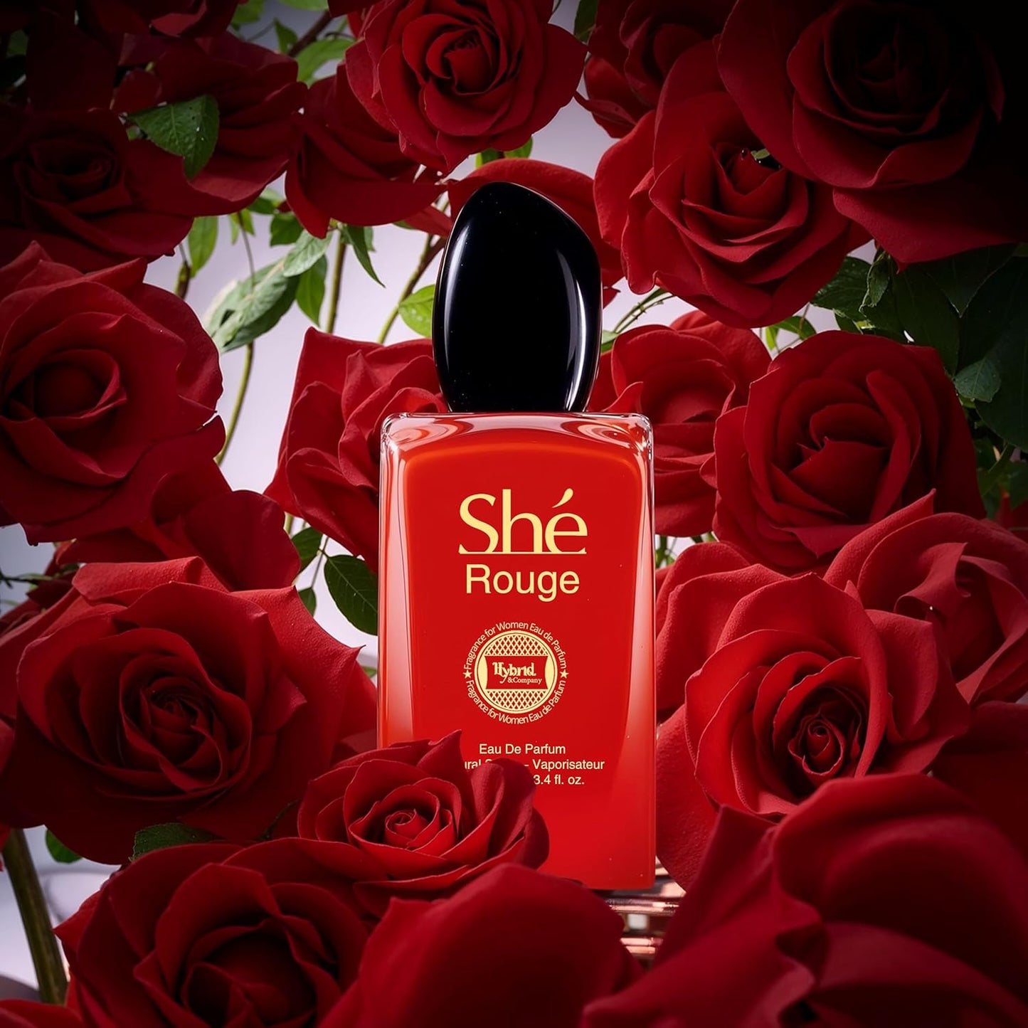 Hybrid & Company Women She Rouge Eau De Parfum Vaporisateur Natural Spray 3.4 Fl Oz