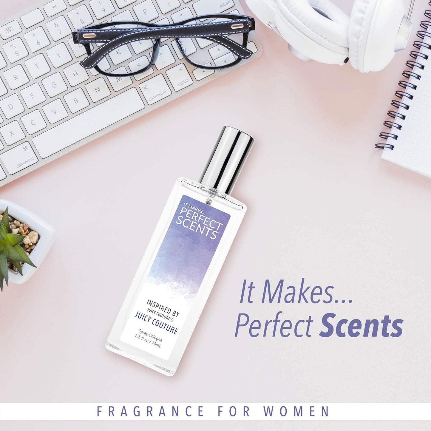 Perfect Scents Fragrances, Inspired by Juicy Couture's Juicy Couture, Women’s Eau de Toilette, Vegan, Paraben-Free, Phthalate-Free, Never Tested on Animals, 2.5 Fluid Ounces