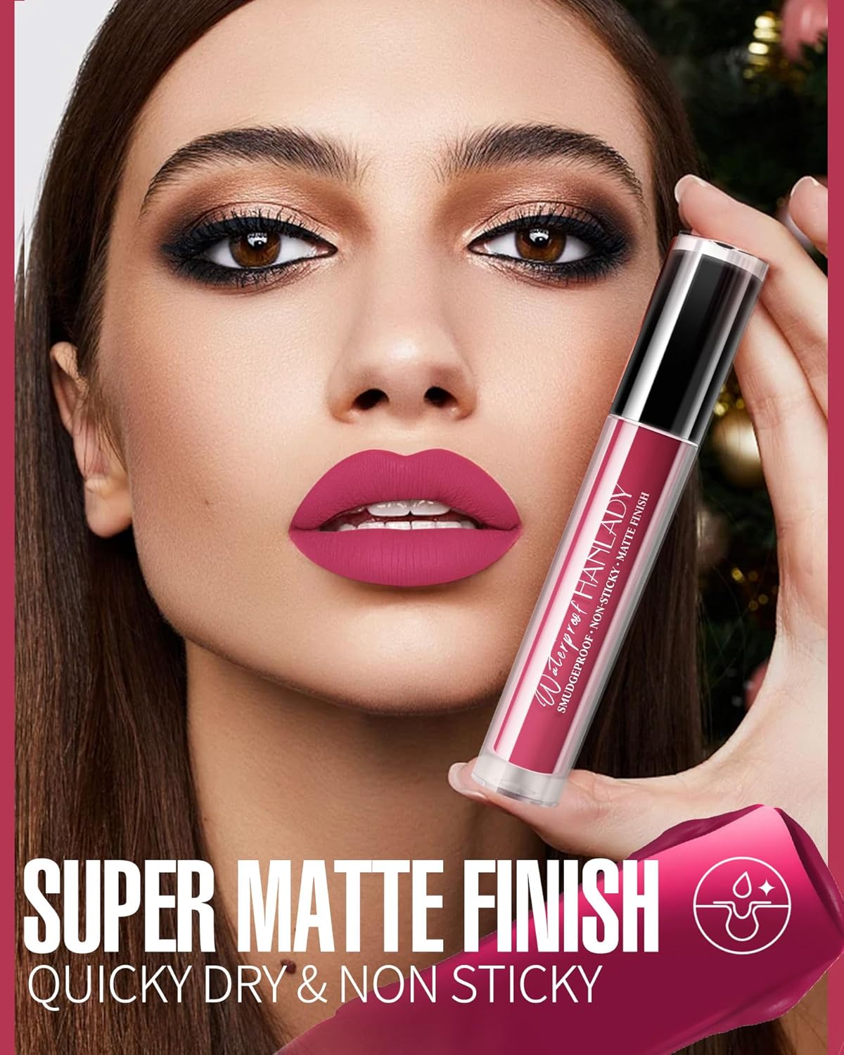 Burgundy Red Lipstick Long Lasting Lipsticks for Women Smudgeproof Transferproof Cruelty Free Lip Makeup, 909 Run Away