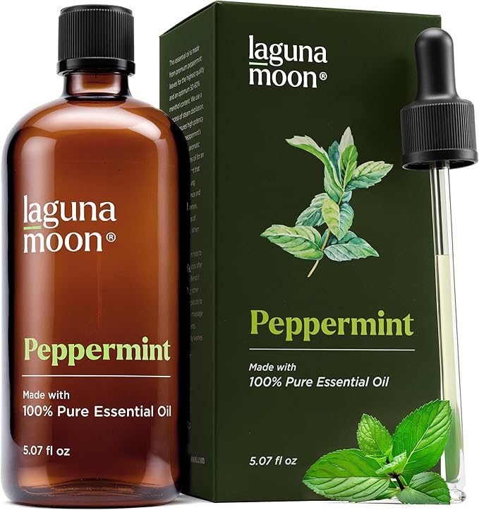 Peppermint Oil - Natural Pure Essential Oils for Diffusers, Aromatherapy, Humidifiers, Candle Making Scents - Fresh Fragrance Scents for Home, Office, Cars, Cleaning Products and Soap Making (150mL)