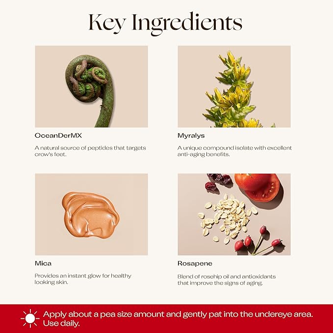 Trilogy Eye Contour Cream, with Rosapene for Fine Lines & Puffiness, 0.34 fl oz