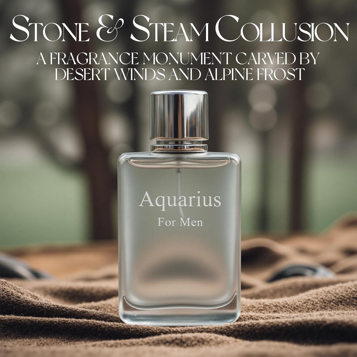 Cologne for Men Eau de Toilette Natural 3.4 Fl Oz with Jasmine, White Musks, Patchouli & Cedarwood Notes Fragrance Alcohol-Free Luxury Men's Perfume for Daily Use