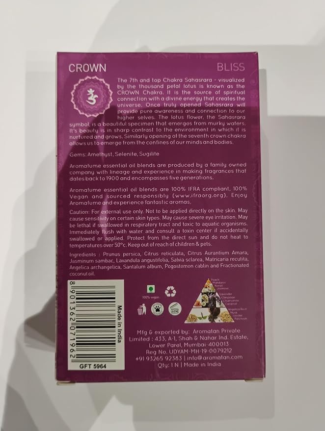 7 Chakra Essential Oil Roll-On Blend Gift Set by Aromafume | 7x 6ml/0.2 fl oz | Aromatherapy Oils for Meditation, Chakra Balance | Yoga & Reiki Gifts | Essential Oil Set for Plexus, Root Chakra & more