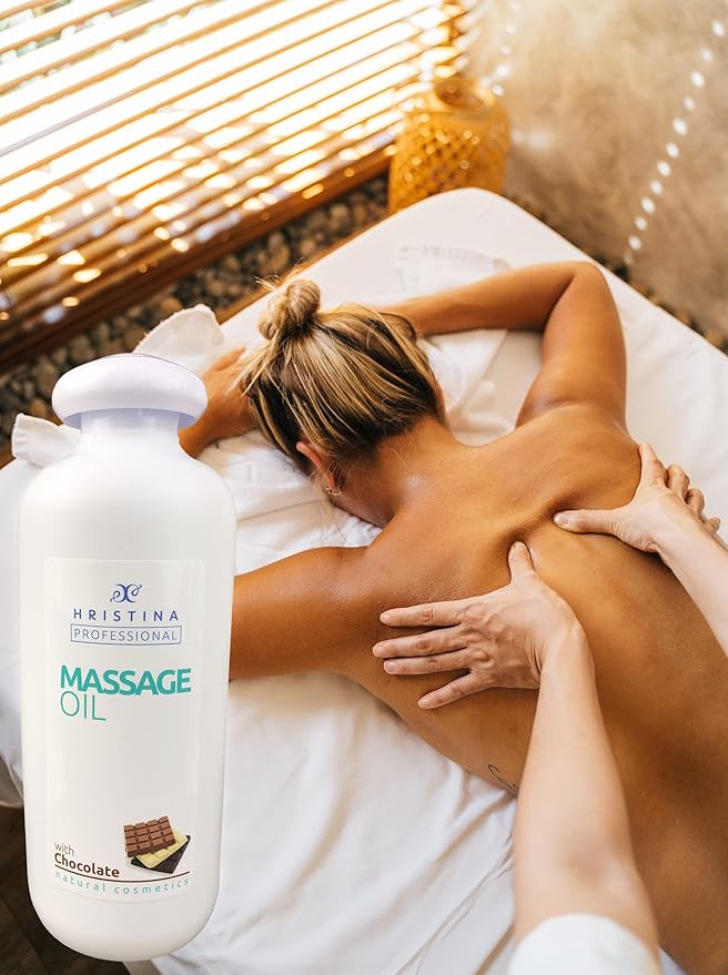 Chocolate Massage Oil For Body Relaxing Massage And Skin Care | Natural-based Blend Of Grapeseed And Avocado Oils, Infused With Dark Chocolate Scent | Natural Massage Lotion for Massage Therapy, 500ml