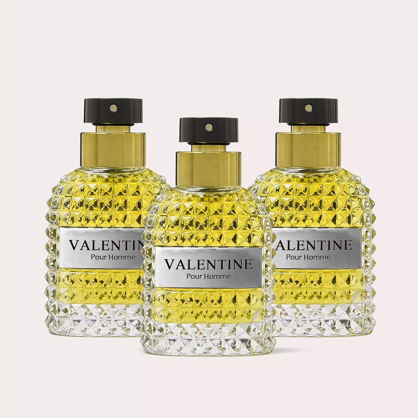 Perfume for Men Valentine Milano Eau de Toilette Natural Spray Men Cologne Masculine Scent 3.4 Fl Oz/100ML 3Pack