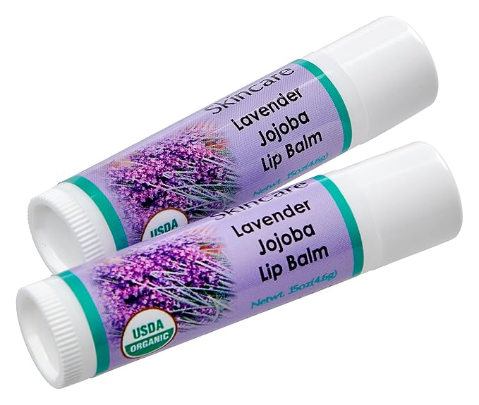 100% Pure Organic Jojoba Oil. Travel Size 1 oz plus 2 Pack Organic Lavender Lip Balms with over 70% Jojoba Oil. 100% Natural. By Desert Oasis Skincare (1 fl oz/29 ml)