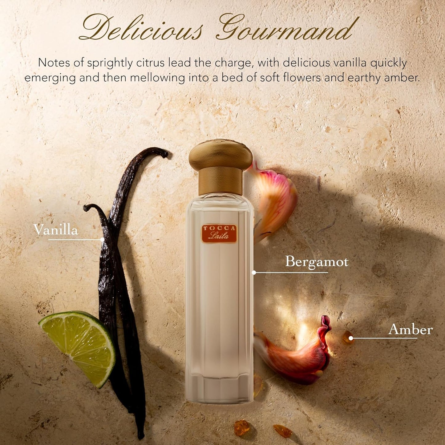 Tocca Laila Women's Perfume Travel Spray, 0.68 oz. (20 ml) - Bergamot, Vanilla & Amber, Sweet and Decadent Eau de Parfum