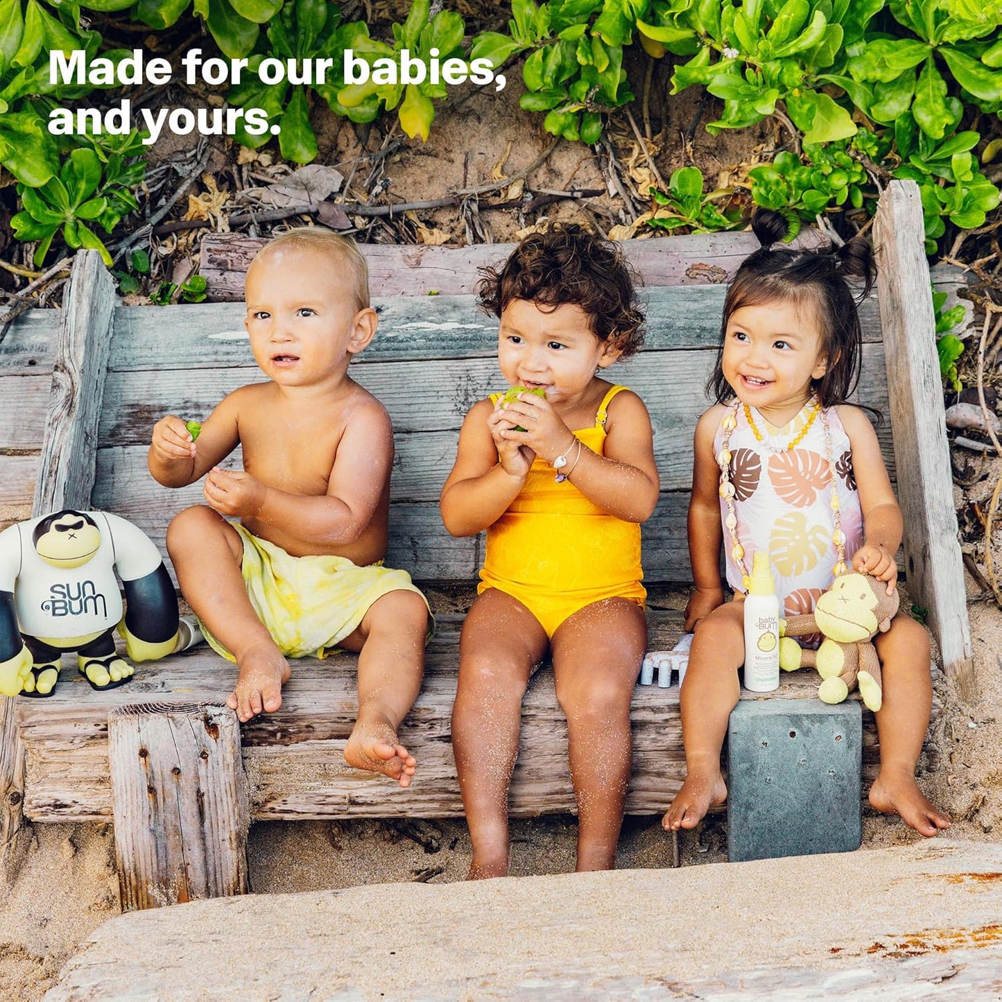 Sun Bum Baby Bum Mineral SPF 50 Roll-On Sunscreen - Vegan and Hawaii 104 Act Compliant (Without Octinoxate & Oxybenzone) - Broad Spectrum Moisturizing UVA/UVB - Travel Size - 3 oz