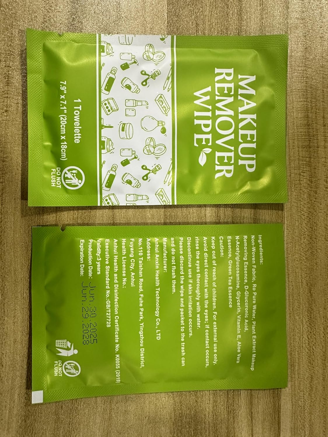 Makeup Remover Wipes Individually Wrapped, 200 Pcs Gentle Facial Cleansing Towelettes Alcohol Free, Perfect Travel Essential and Bachelorette, Wedding, Party Favor