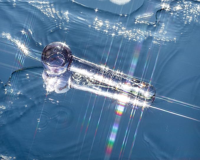 sundree Cooling Facial Globe | Freezer Safe Facial Massaging Ice Globe, Hand-Blown Glass