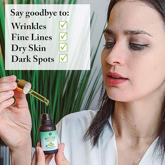 Organic Moroccan Prickly Pear Seed Oil | Anti Aging Face Serum, Dark Circles Under Eye Treatment, Moisturizer | Premium Grade Prickly Pear Oil (0.5 fl Oz)