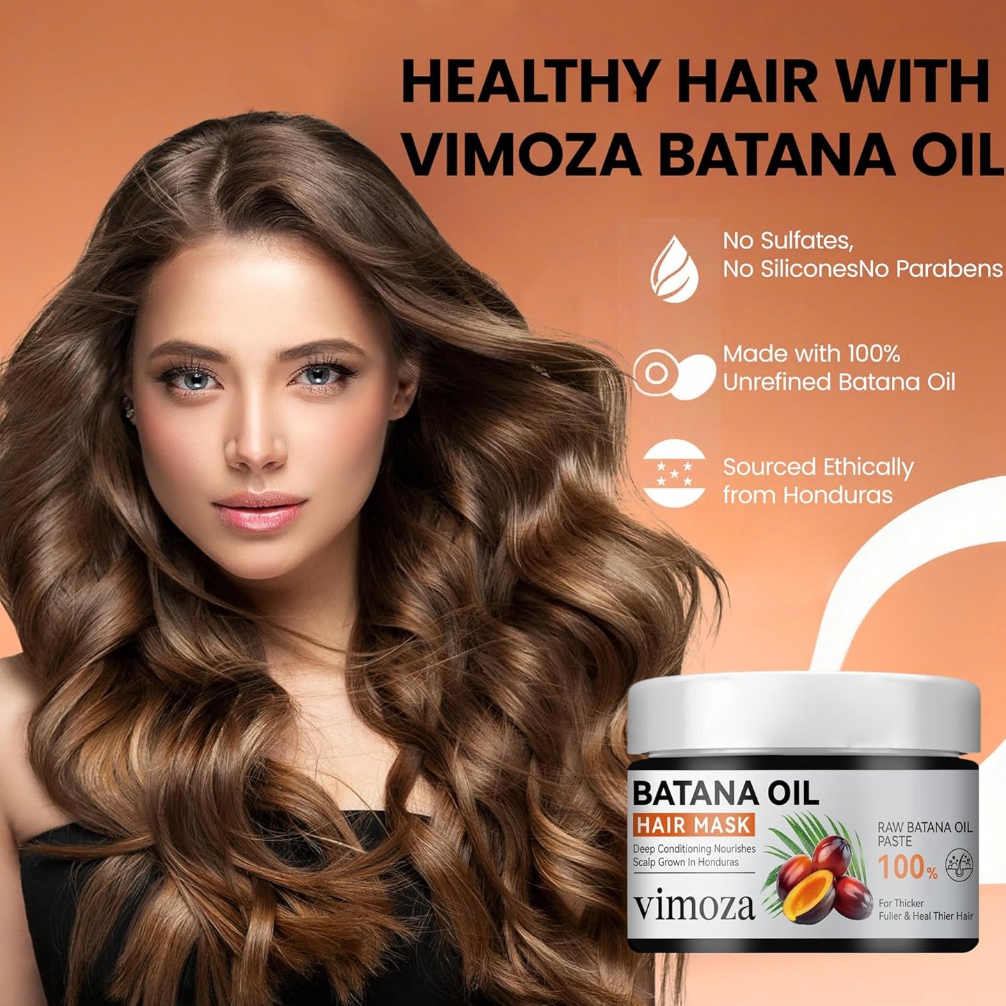 Batana Oil for Hair Growth, 100% Unrefined Natural Batana Oil Revitalized Hair Strength, Organic Raw Batana Conditioner For batana natural hair growth oilbatana oil organic for hair growth (1PACK)