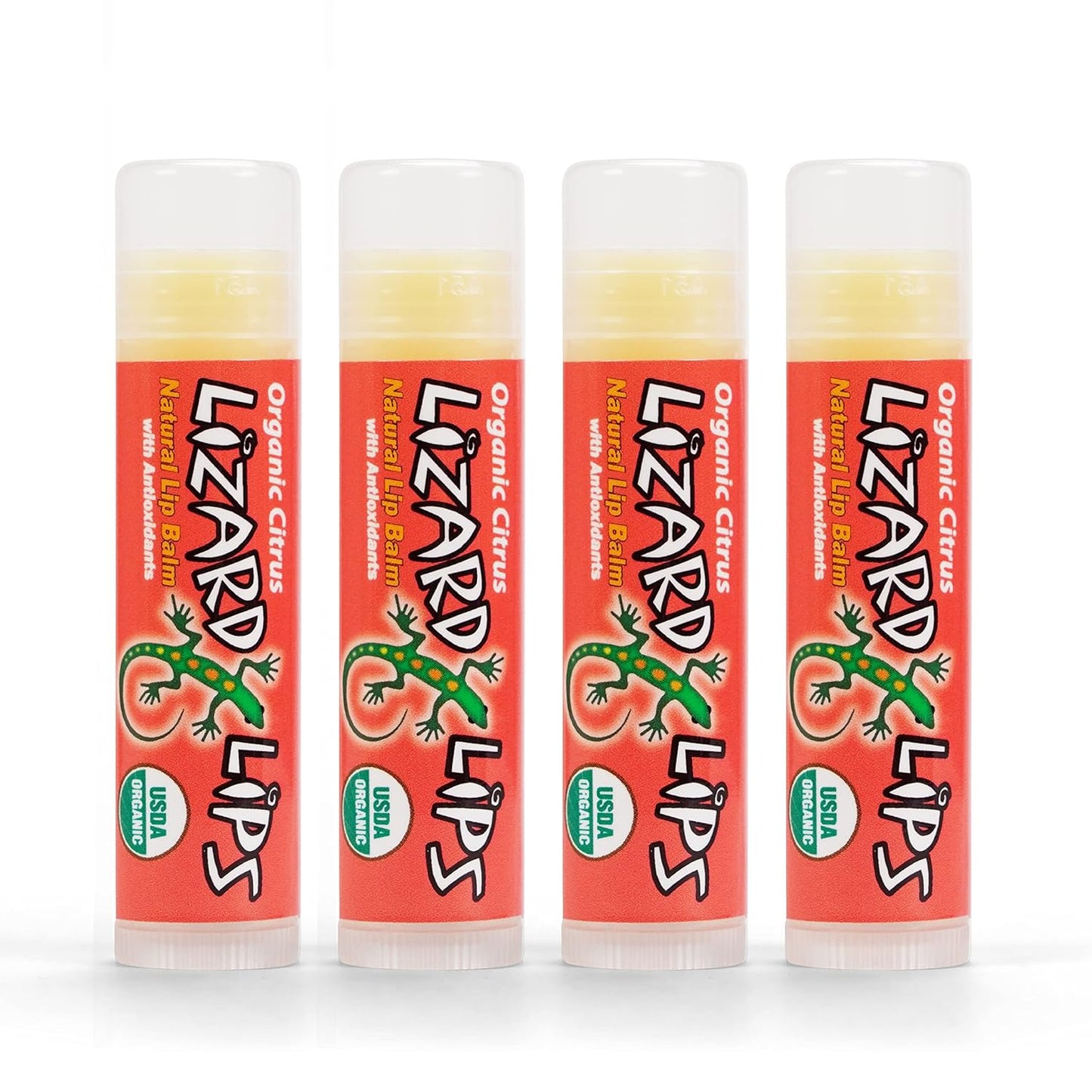 Lizard Lips USDA Certified Organic Lip Balm (Citrus)