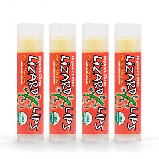 Lizard Lips USDA Certified Organic Lip Balm (Citrus)