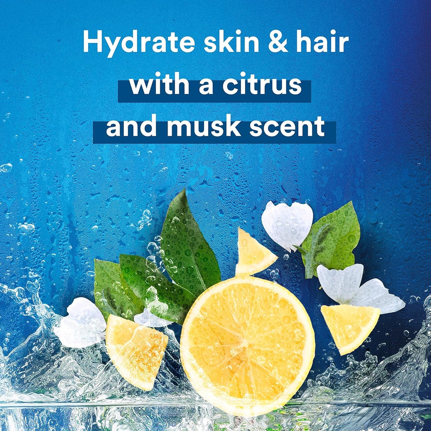 Suave Men Moisturizing Body, Face and Hair Wash, 3-in-1 For Hydrated Skin and Hair, Citrus & Musk scent, No Parabens, No Phtahaltes, 18 Oz Pack of 6