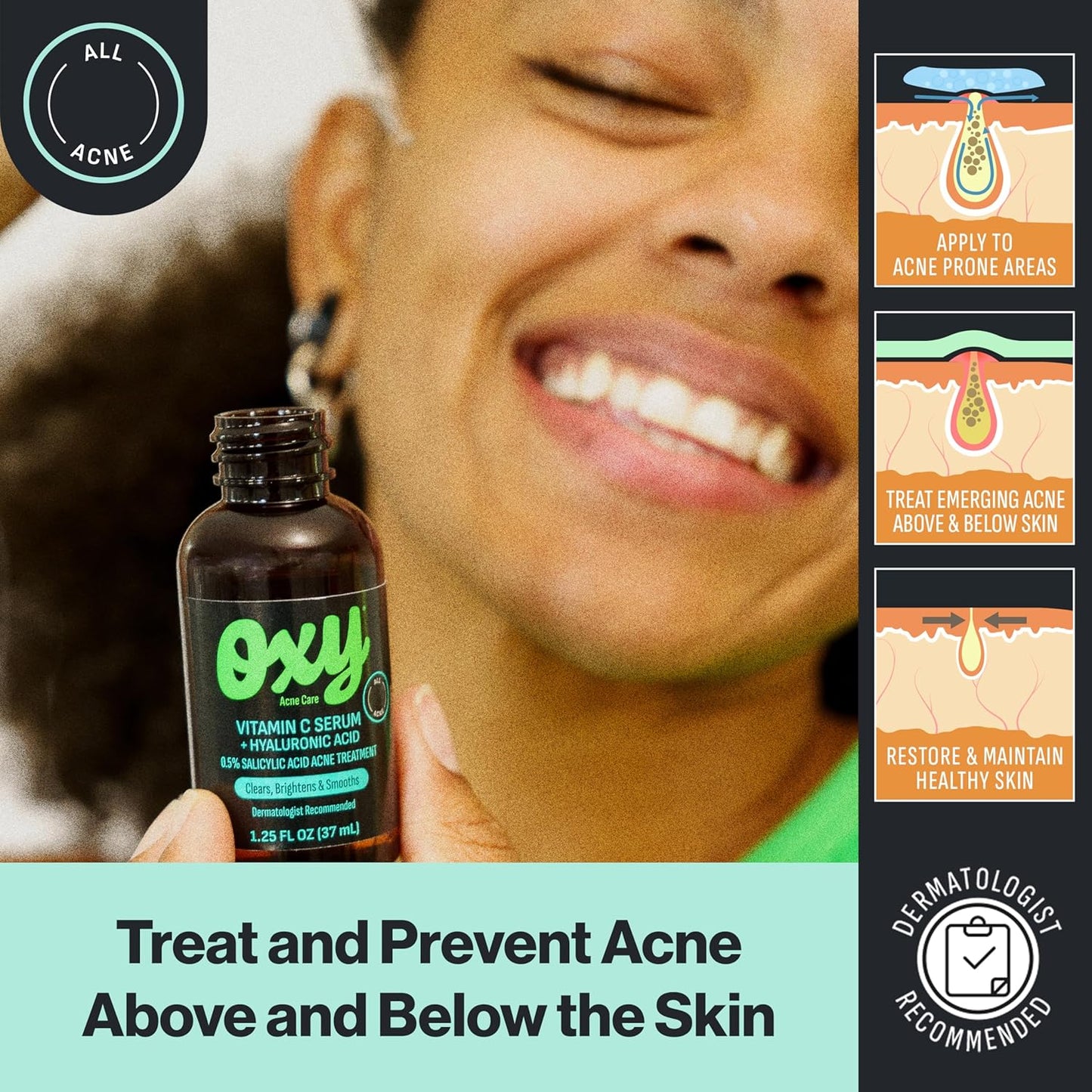 Oxy Vitamin C Serum + Hyaluronic Acid For Face