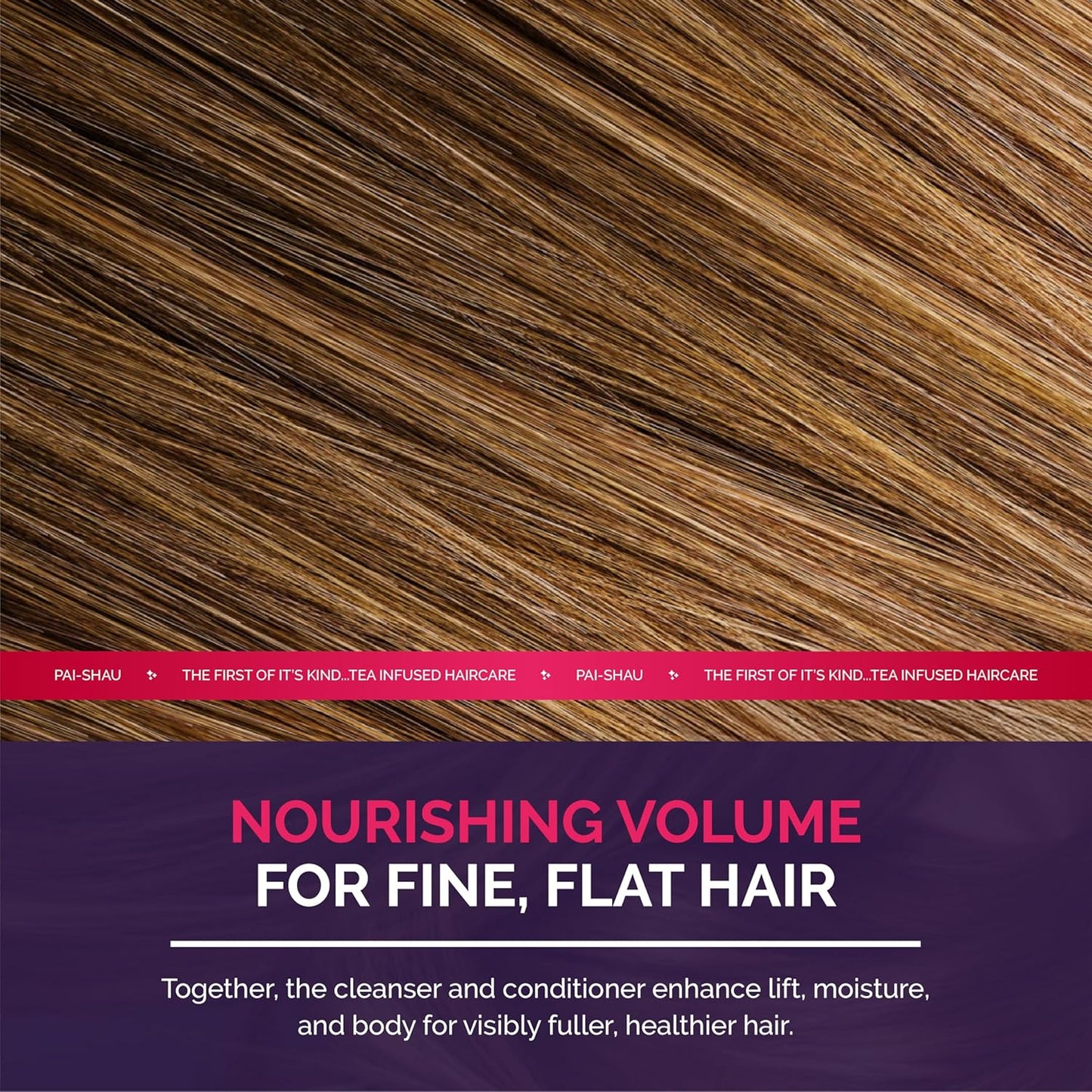 Pai-Shau Opulent Volume Cleanser and Conditioner Duo Set - Volumizing Cleanser and Conditioner for Thin Hair - Provides Improved Volume and Hydration - Shampoo for Women - 8.4 Fl Oz each