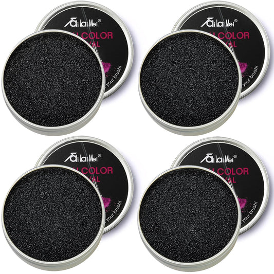 TailaiMei 4 Pack Color Removal Cleaner Sponge, Quickly & Easily Clean Makeup Brushes Without Water or Chemical Solutions Eliminating Drying Time - Switch Eyeshadow Colored Immediately