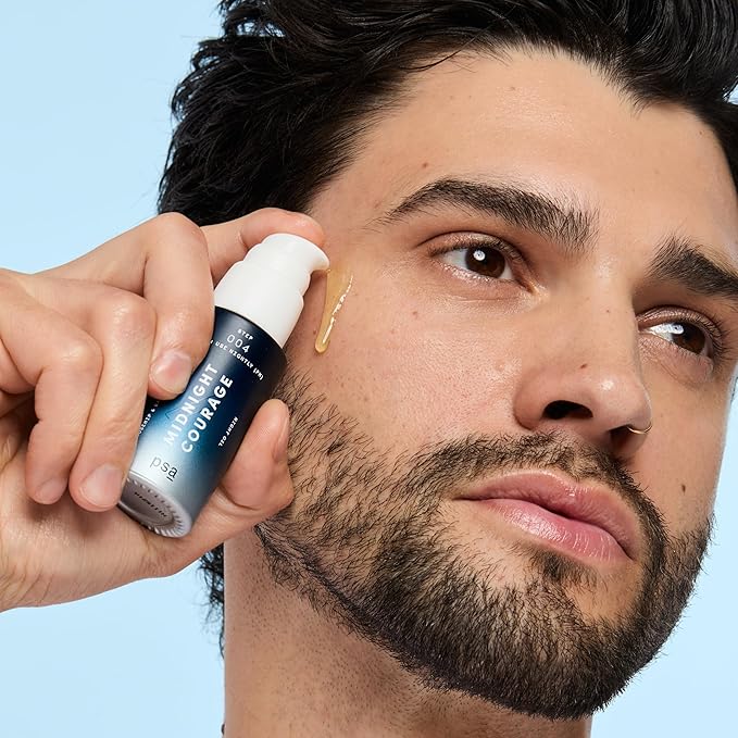 PSA - MIDNIGHT COURAGE Rosehip & Bakuchiol Retinoid Night Oil | Baobab, Pomegranate, & Sunflower Oils | Suitable for All Skin Types (15 mL | 0.5 oz)