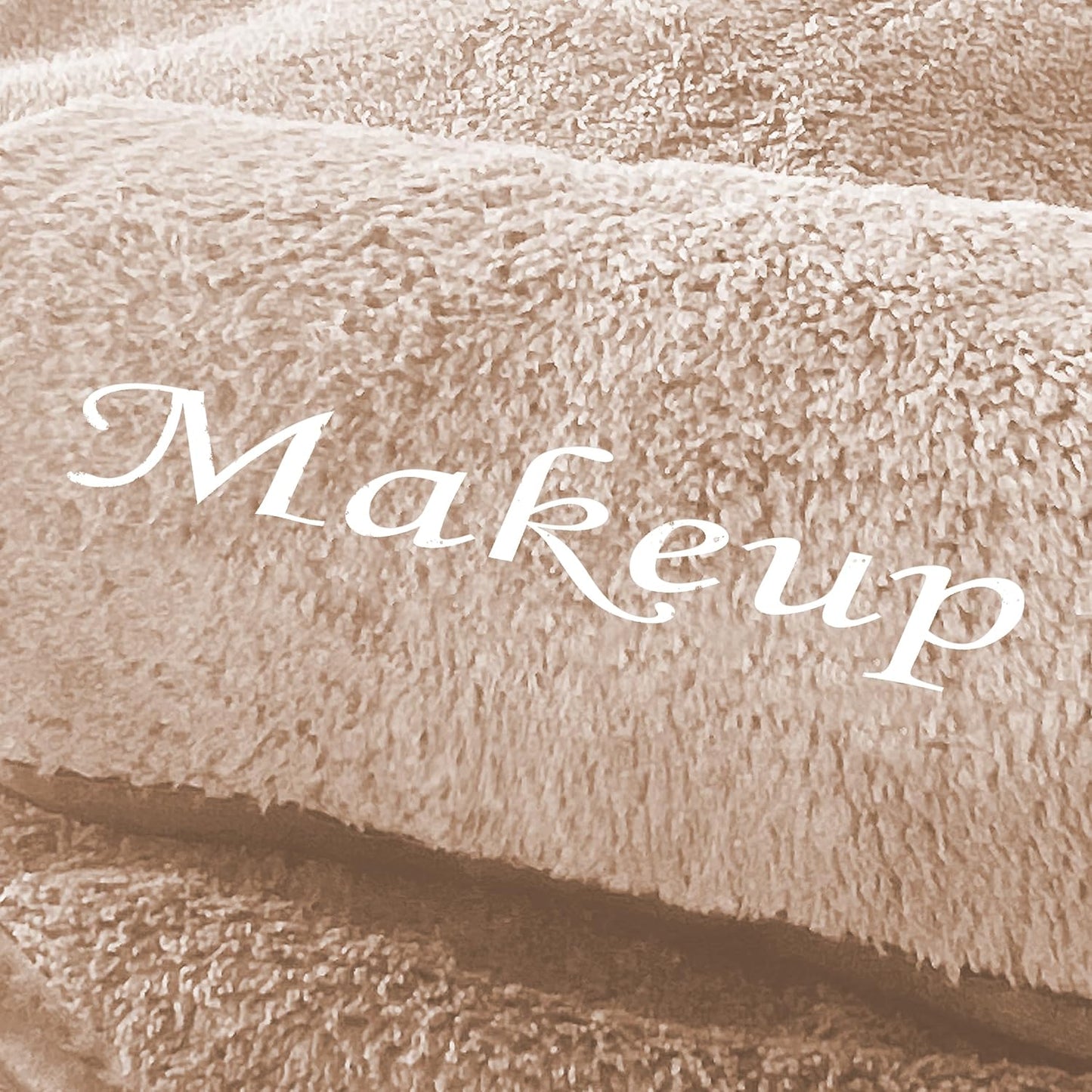 Cosy Family 10 Pack Makeup Remover Wash Cloths - Soft Microfiber Fingertip Facial Cleansing Cloths for Hand and Make Up, 12 x 12 in, Brown