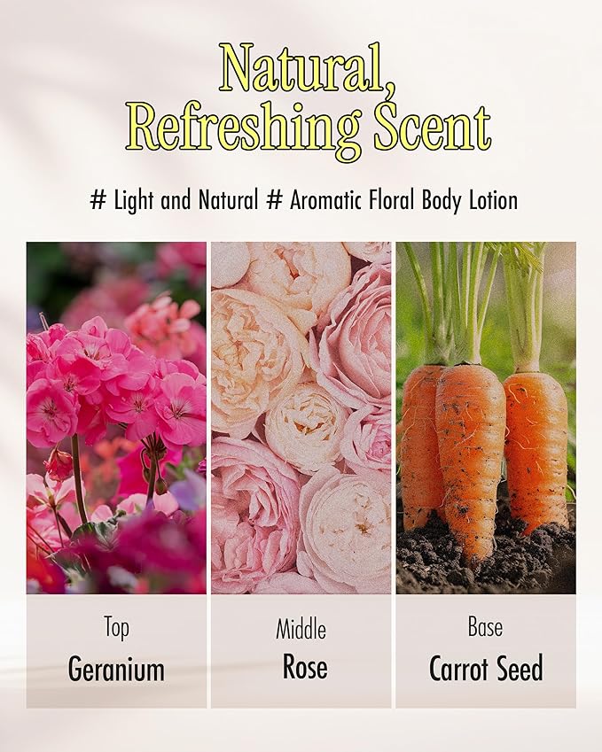 Atocovery Mud Refresh Body Lotion - Ultimate Hydration Itchness Relief Boryeong Mud Body Moisturizer - Mild & Gentle Ingredients for Sensitive Skin - Geranium & Rose Scent, 10.58 oz.