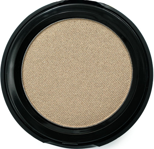 Prosecco White Wine Pale Gold Shimmering Metallic Pressed Powder Single Vegan Eyeshadow; Talc, Paraben & Cruelty Free