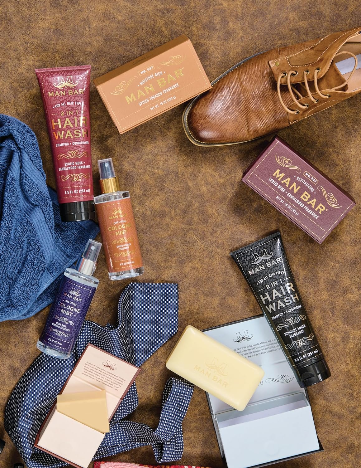 San Francisco Soap Company MAN BAR Cologne Mist Exotic Musk and Sandalwood - Long Lasting - Created with the Man in Mind - 6 fl oz