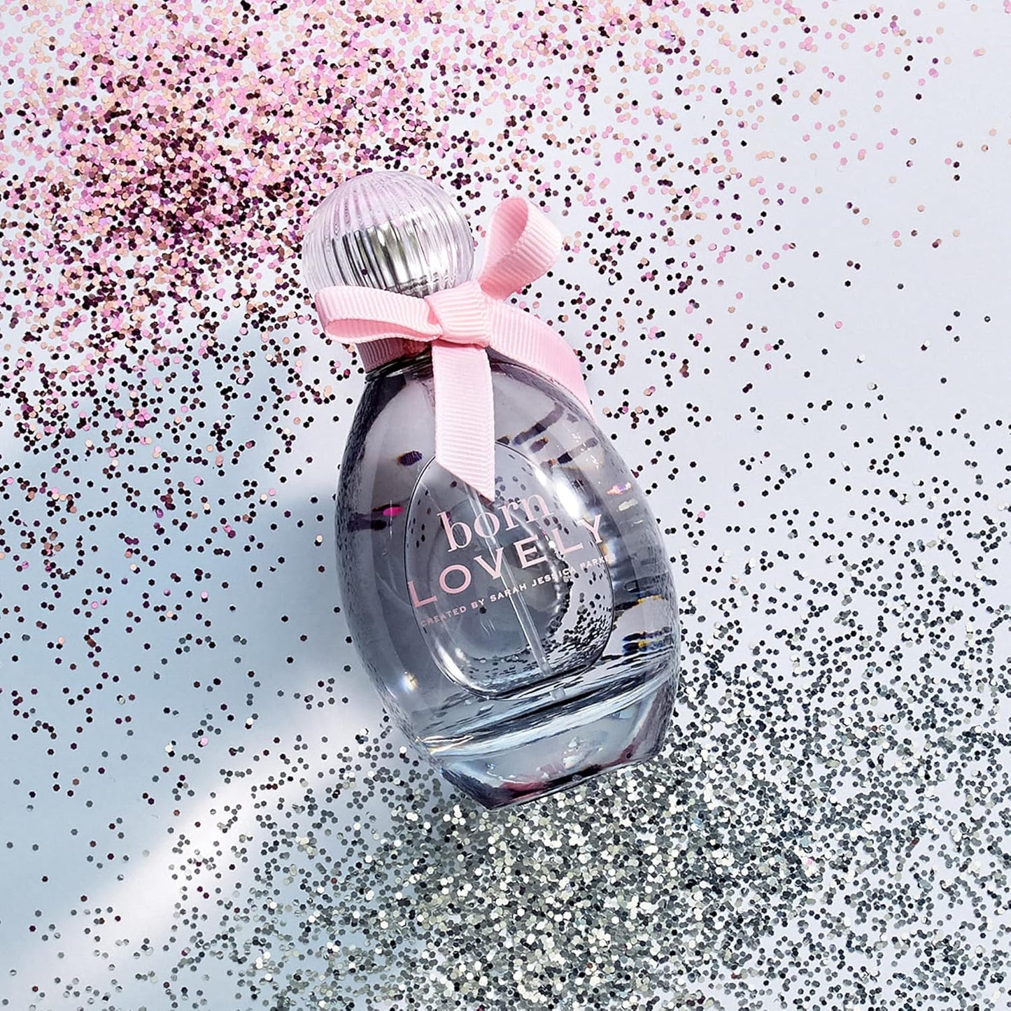 SJP Born Lovely Lush, Sweet, Elegant Amber Floral Eau De Parfum Spray Fragrance for Women - Mandarin, Peony, Honeysuckle, and Freesia - Intense, Long Lasting Scent - 3.4 oz