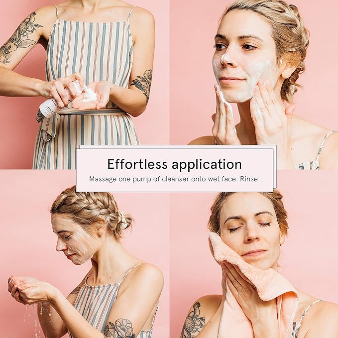 grace & stella Award Winning Foaming Facial Cleanser (150ml) - Sensitive Skin Face Wash - Vegan - Limpiador - Hydrating Cleanser - Face Wash Sensitive Skin - For Dry Skin