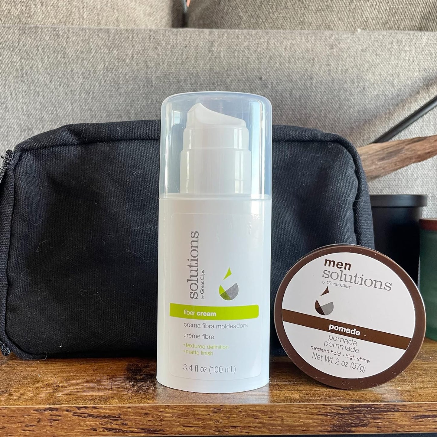 GREAT CLIPS Solutions Fiber Cream 3.4oz | Firm Hold with Pliable Styling | Create Volume and Lift | Great for Naturally Curly Hair