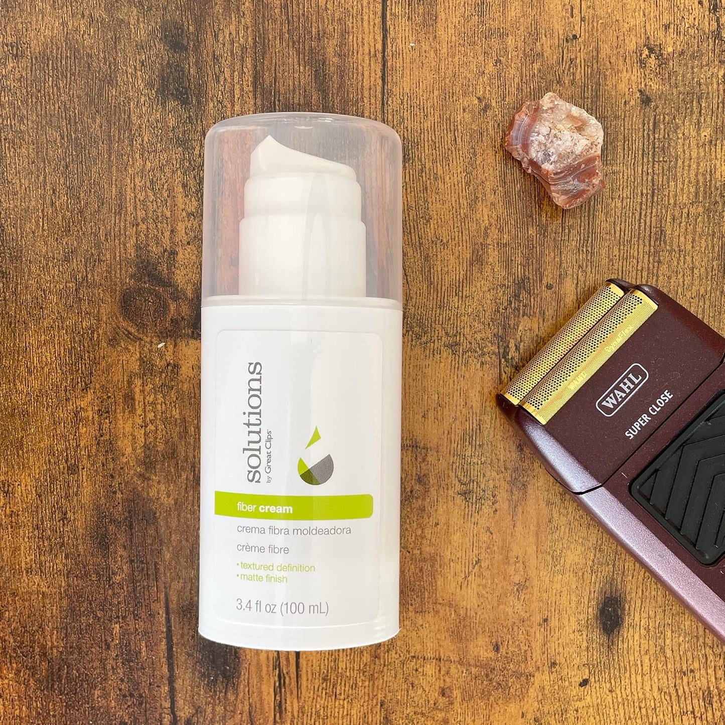 GREAT CLIPS Solutions Fiber Cream 3.4oz | Firm Hold with Pliable Styling | Create Volume and Lift | Great for Naturally Curly Hair