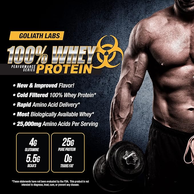 Goliath Labs ⧫ 100% Whey Protein Powder 10 lb (Vanilla)