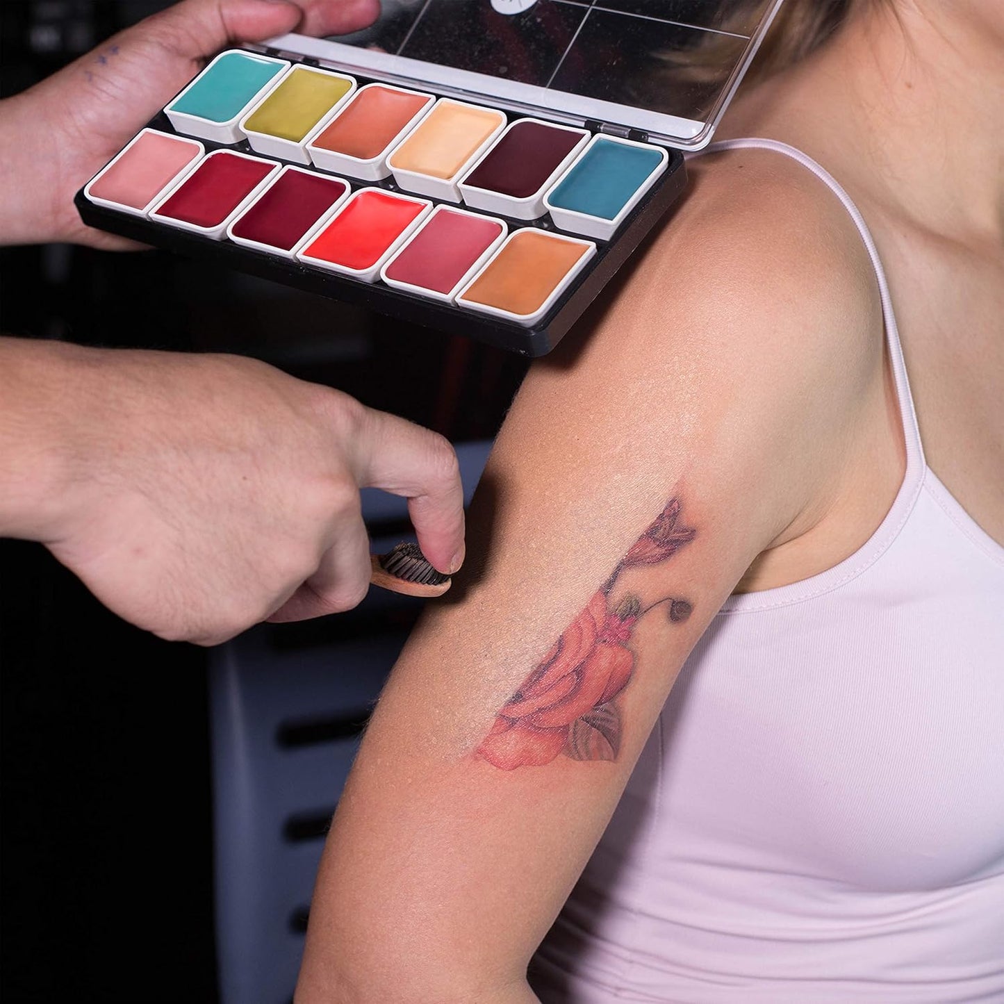 Narrative Cosmetics Complexion Alcohol-Activated Palette, Activator, and Remover Kit, Professional SFX Makeup Set