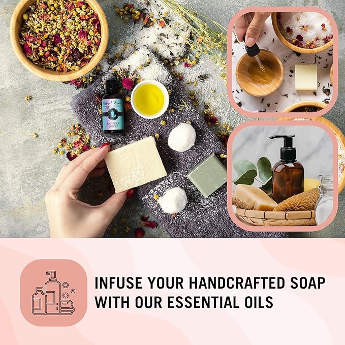 Eternal Essence Oils Zen Garden Set of 6 Premium Fragrance Oils - Includes Cinnamon Orange Clove, Bamboo, Fresh Rain, Lavender Patchouli Vanilla, Rosemary Mint & Amber Scented Oils - 10ML