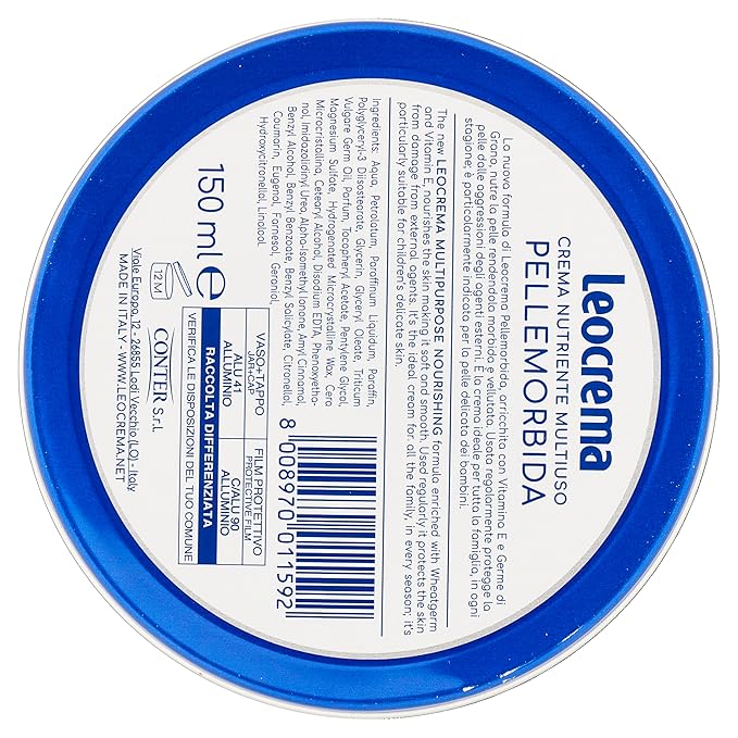 "Pellemorbida" Multipurpose Nourishing Cream with Vitamin E and Wheatgerm 150ml 5.07fl.oz [ Italian Import ]