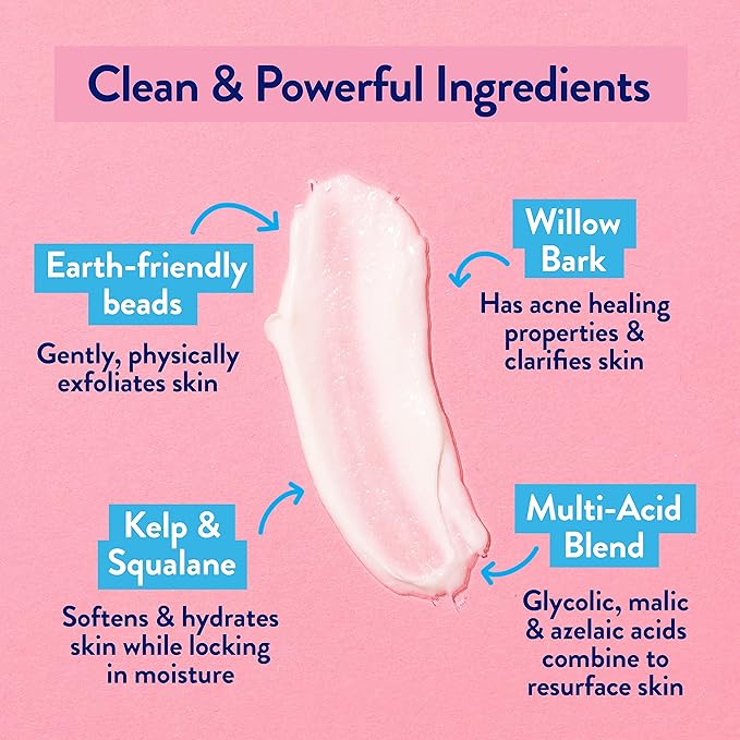 Megababe Butt & Body Acne Mask - Le Tush | Clarifying, Exfoliating & Hydrating | 6.7 fl oz