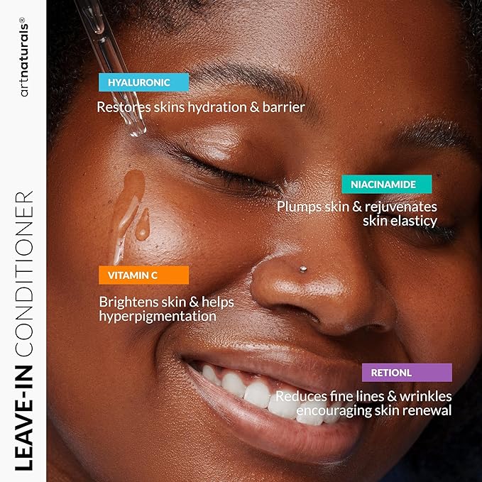 Vitamin C Serum Skin Care 4-Piece Set: Includes Retinol, Hyaluronic Acid & Niacinamide – Anti-Aging, Skin Brightening, Hydrating, Wrinkle Reduction, Dark Spot Corrector – 3-Month Supply – artnaturals