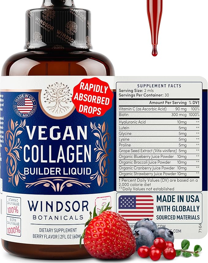 Vegan Collagen Builder Liquid Supplement 60ml, 30 30 Day
