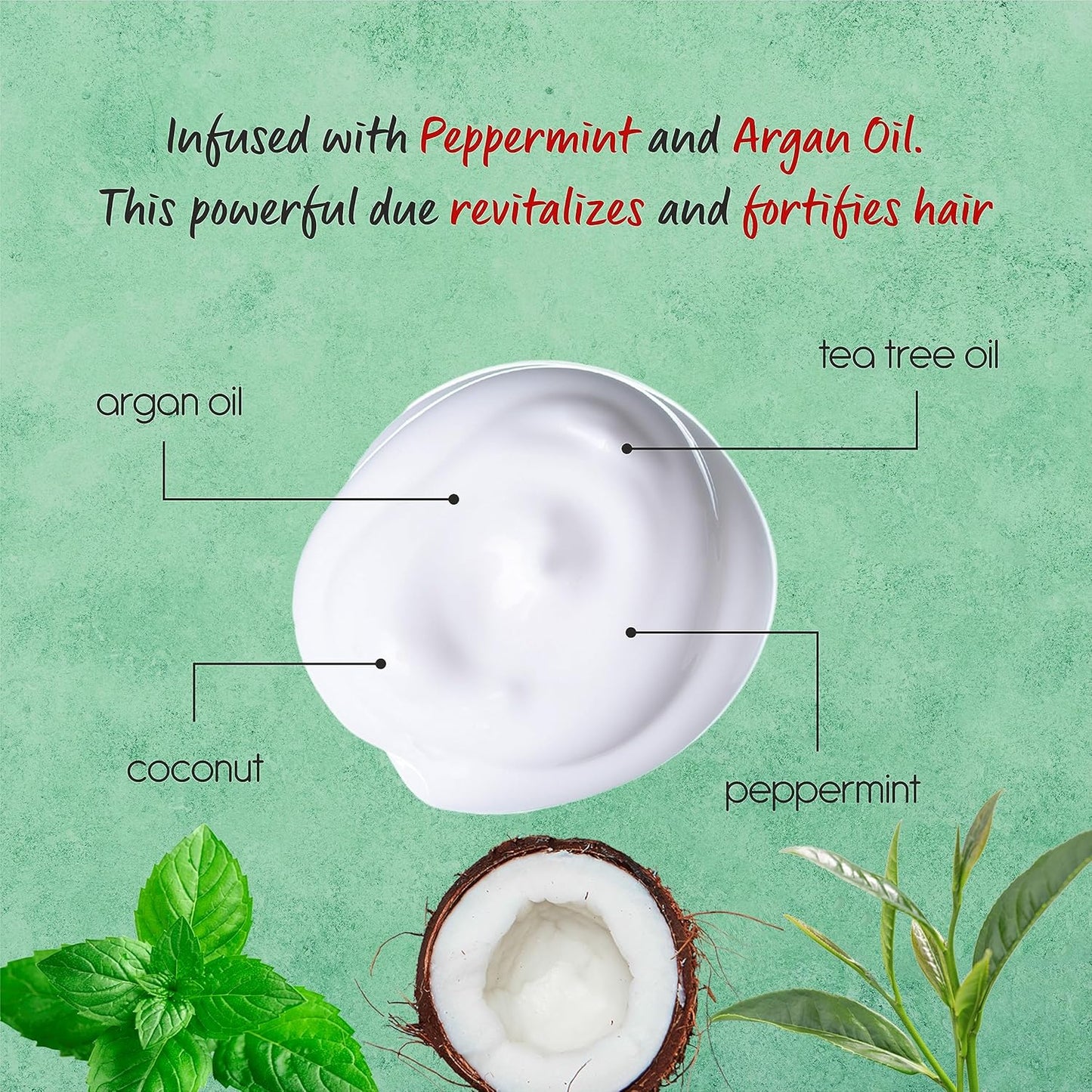 Peppermint Oil Shampoo and Conditioner Set for Hair Growth and Thickening - For Thinning Hair and Hair Loss Treatments for Women & Men, Sulfate Free, 20.2 FL Oz Each