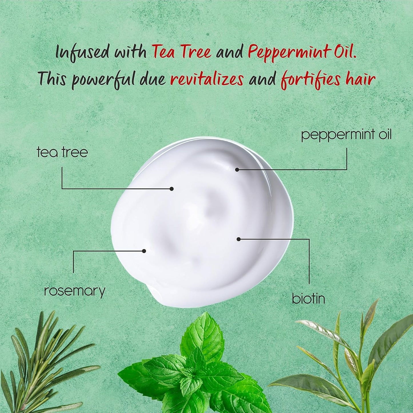 Tea Tree Shampoo and Conditioner Set for Hair Growth, Thinning Hair Loss Treatments Women & Men, Thickening Products, Paraben & Sulfate Free 20.2 FL Oz Each.