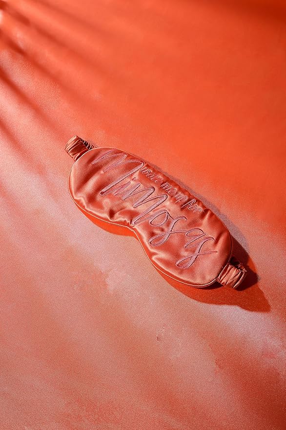 ESNA HOME Luxury Silk Sleep Mask | 22-Momme Mulberry Silk | Ultra Comfort | Deeper Relaxation | Present-Ready Packaging | Luxury Christmas for Her (Wake Me Up for Mimosas)